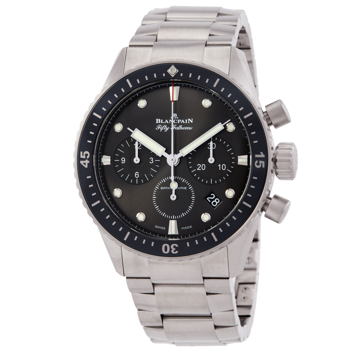 Blancpain Fifty Fathoms Bathyscaphe Flyback Chronograph Automatic Men's Watch 5200-1110-71S