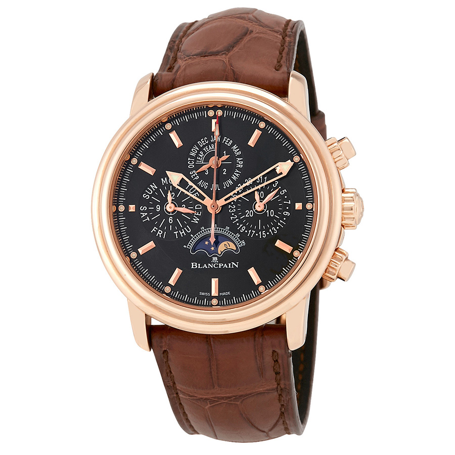 Blancpain Leman Perpetual 18kt Rose Gold Flyback Chrono Automatic Men's Watch 2685F-3630-53B