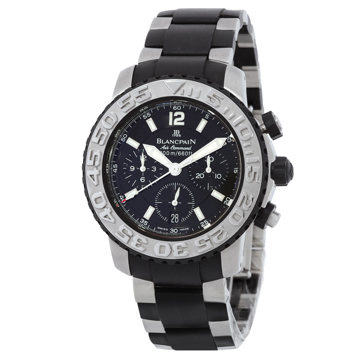 Blancpain Specialties Air Command Chronograph Automatic Black Dial Men's Watch 2285F-6530-66