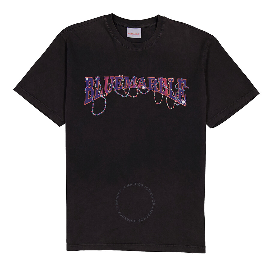 Bluemarble Logo Printed Crew-neck T-shirt In Black