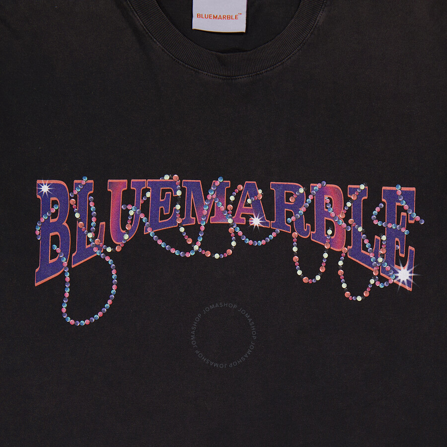 Bluemarble Logo Printed Crew-neck T-shirt In Black
