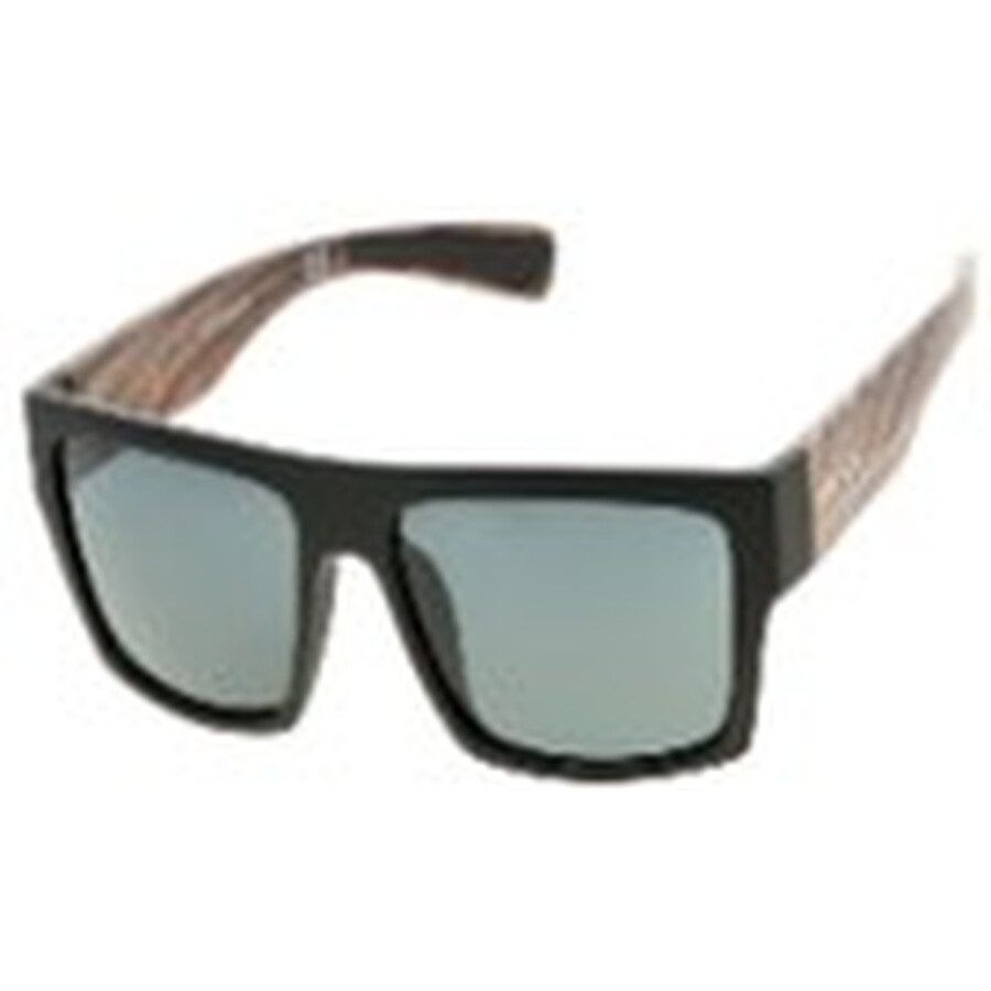 Body Glove Bgpc 2202 Blk Wood Smoke Rectangular Sunglasses 10261067.lts Blk Wood In Multi