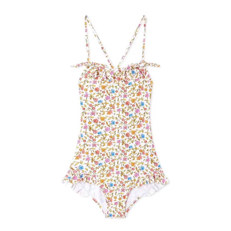 Girls Abbie Floral-Print Swimsuit