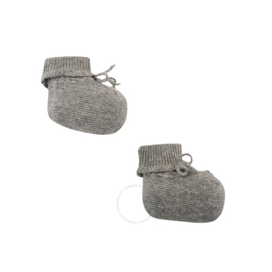 Bonpoint Girls Cashmere Booties In Grey