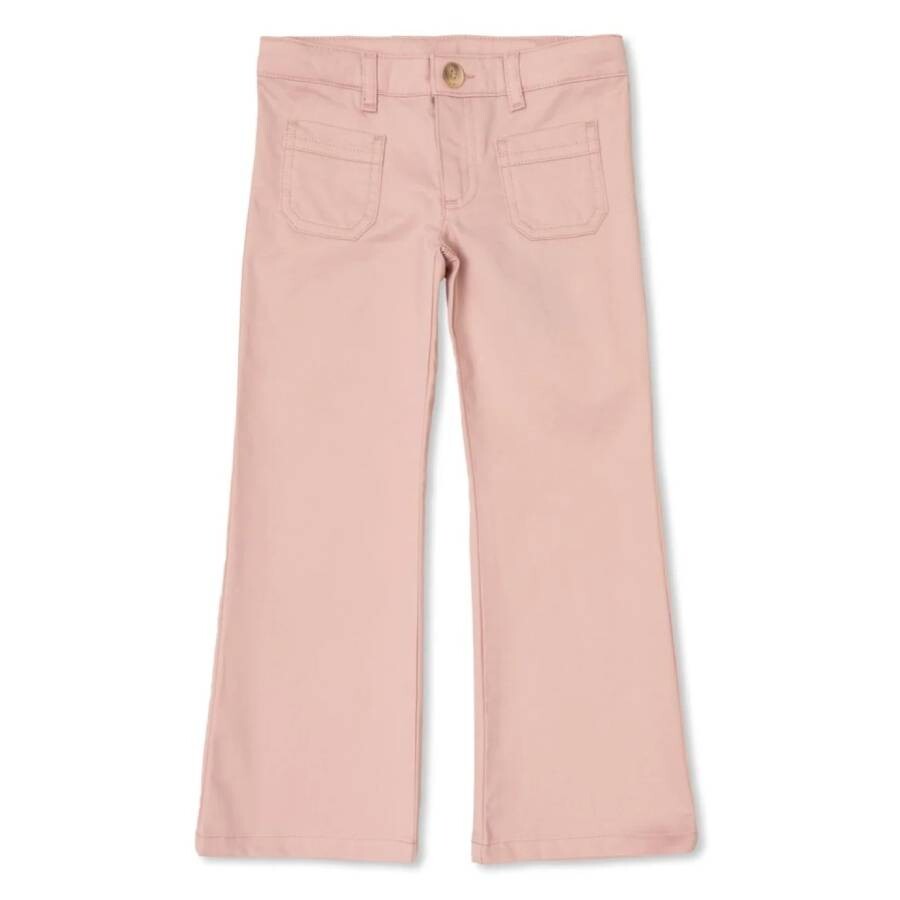 Girls Junon Flared Cotton Trousers