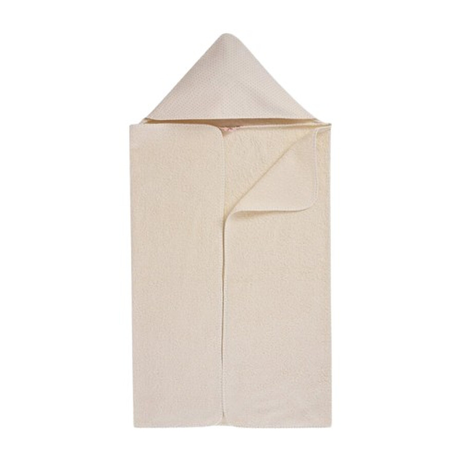Bonpoint Polka Dot Hooded Towel In Sand