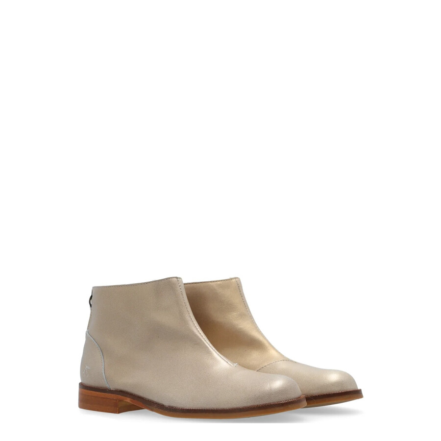 Bonpoint Kids Giara Leather Boots In Gold