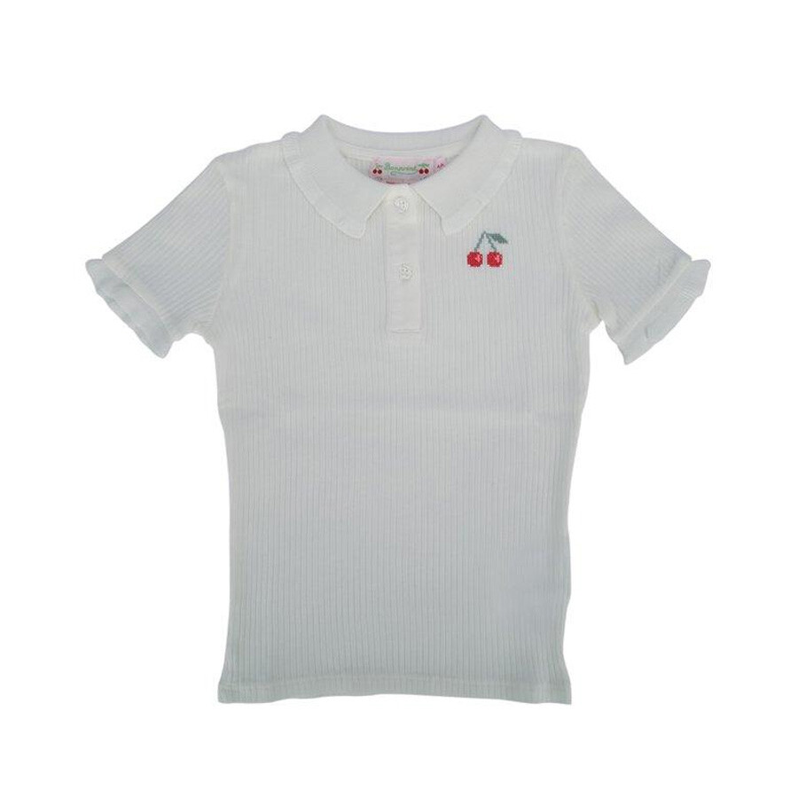 Kids Gina Ruffled Collar T-Shirt