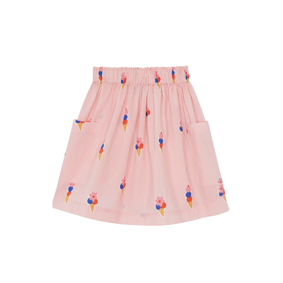 Bonton Gelato Ruche Skirt In Pink