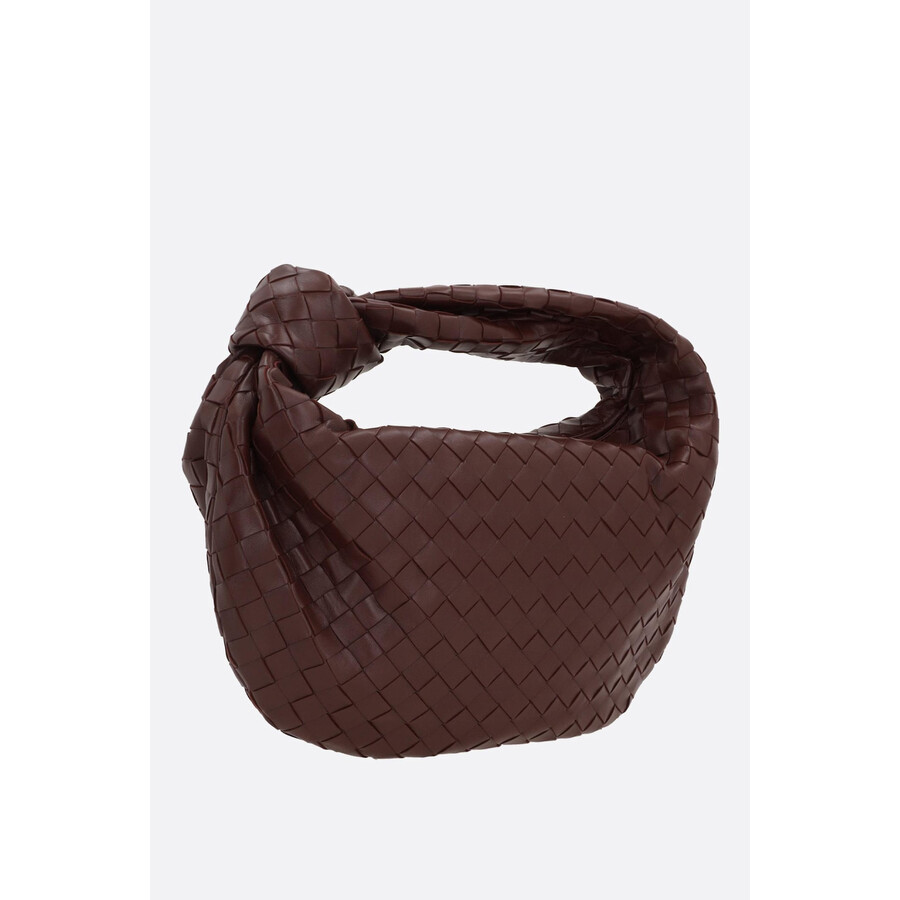 Bottega Veneta Jodie Teen Handbag In Intrecciato Nappa In Brown
