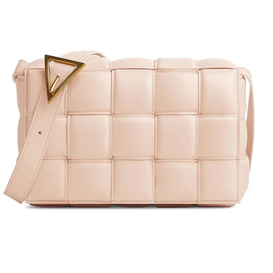 Bottega Veneta Ladies Melon Washed Padded Cassette Bag In Pink