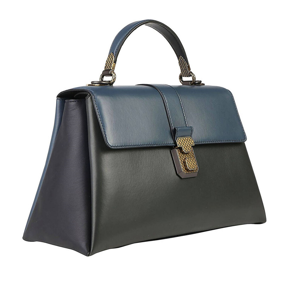 Bottega Veneta Ladies Piazza Leather Shoulder Bag In Black