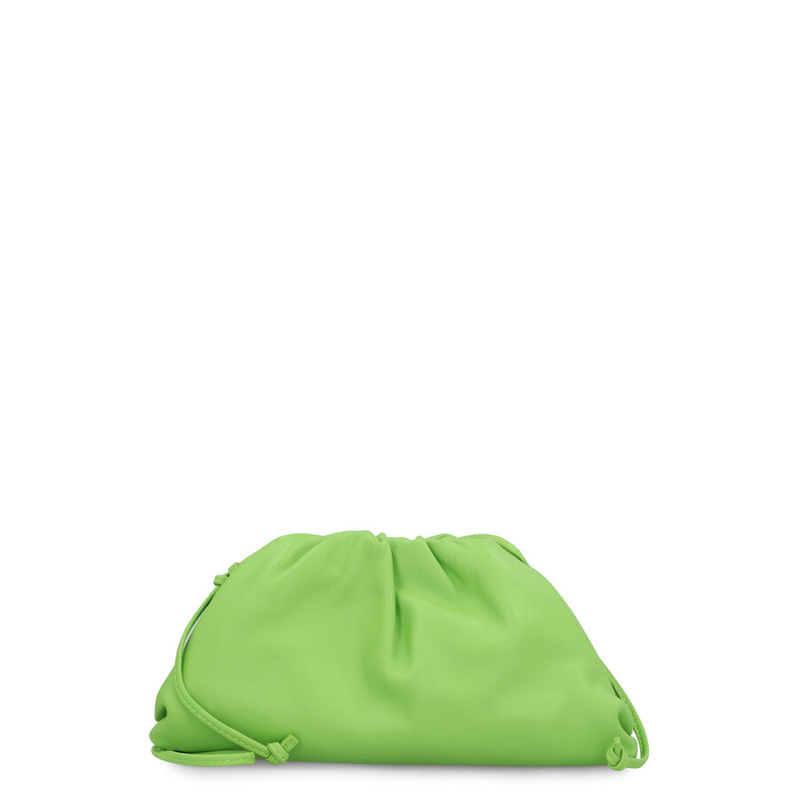 Bottega Veneta Leather Mini Pouch In Green