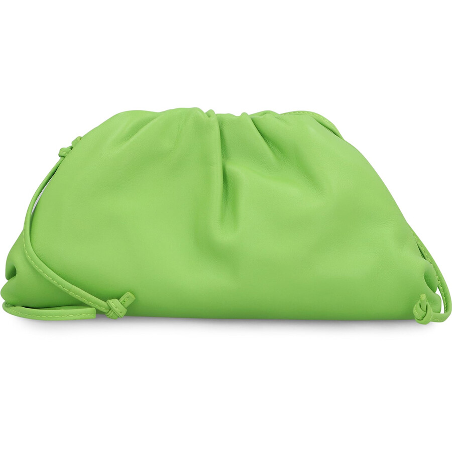 Bottega Veneta Leather Mini Pouch In Green