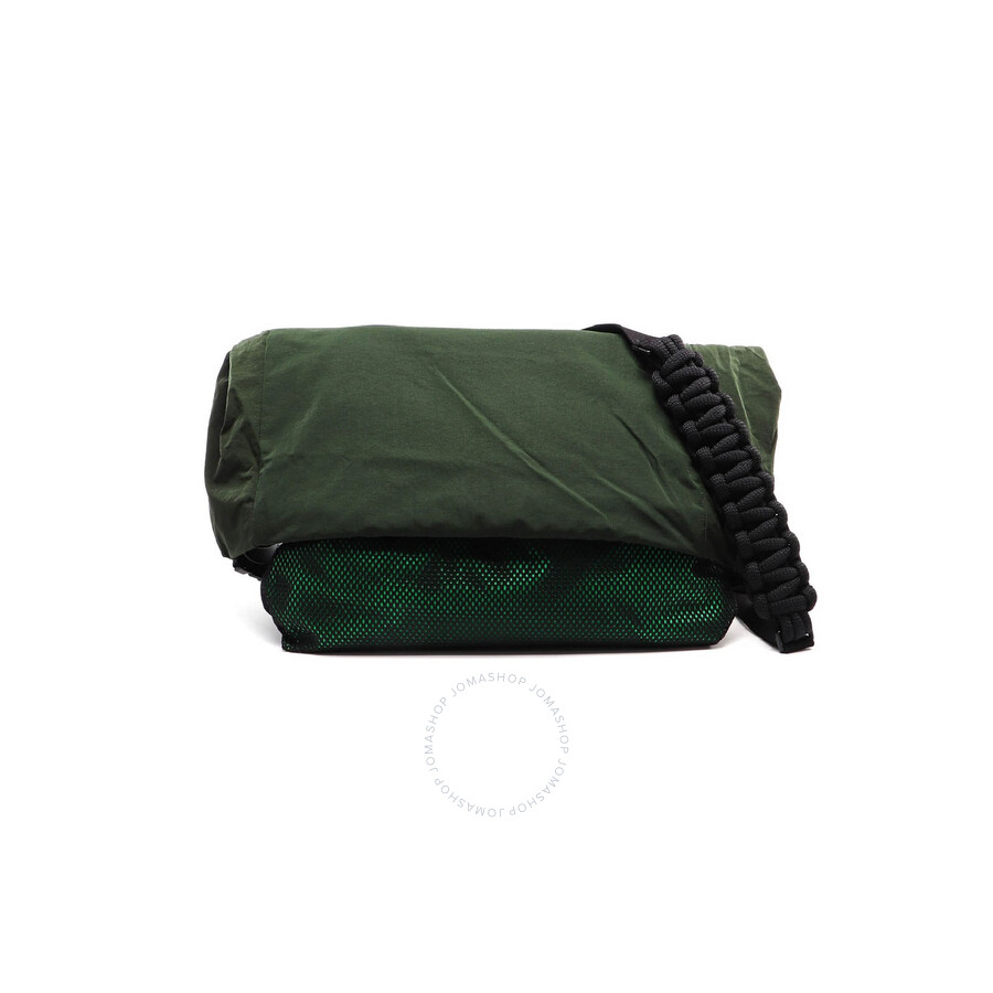 Bottega Veneta Men's Green Paper Touch Nylon Messenger Bag 578126 Bottega Veneta Men's Green Paper Touch Nylon Messenger Bag 578126