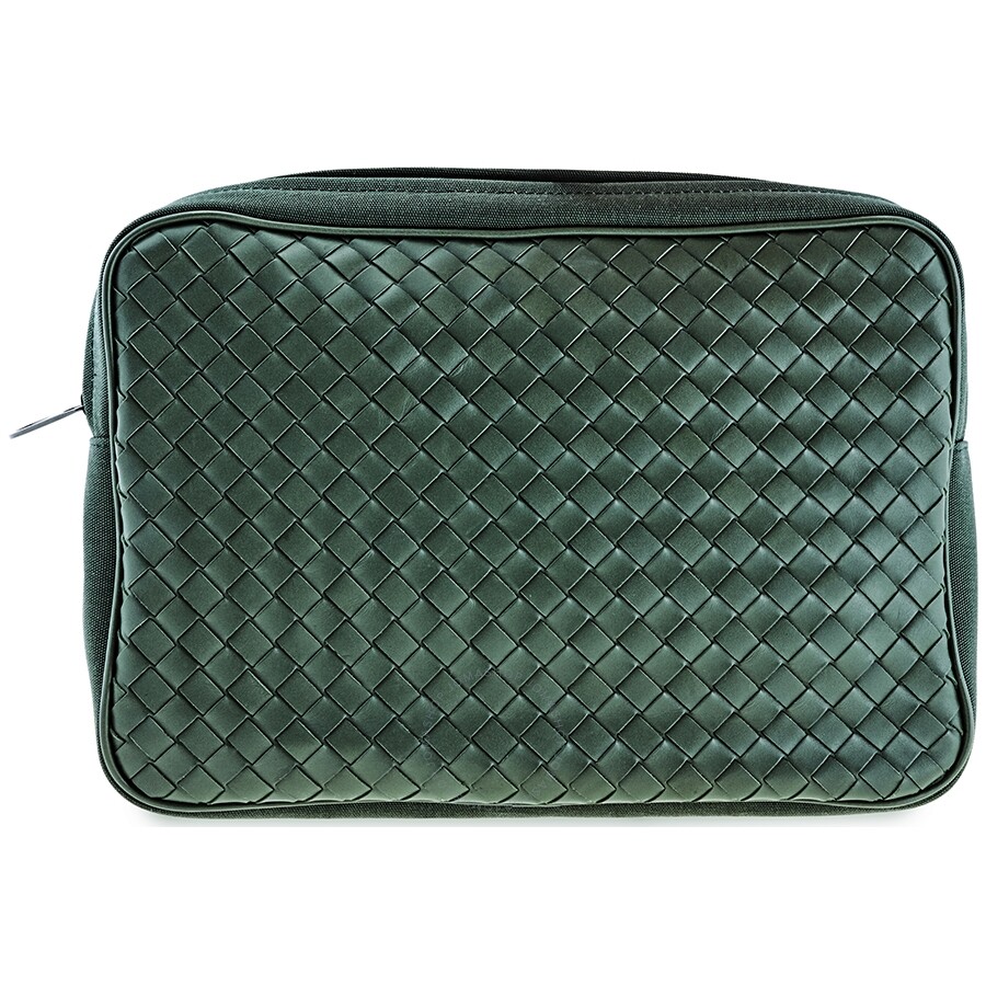 Bottega Men's Travel Organizer Pouch in Forest Green