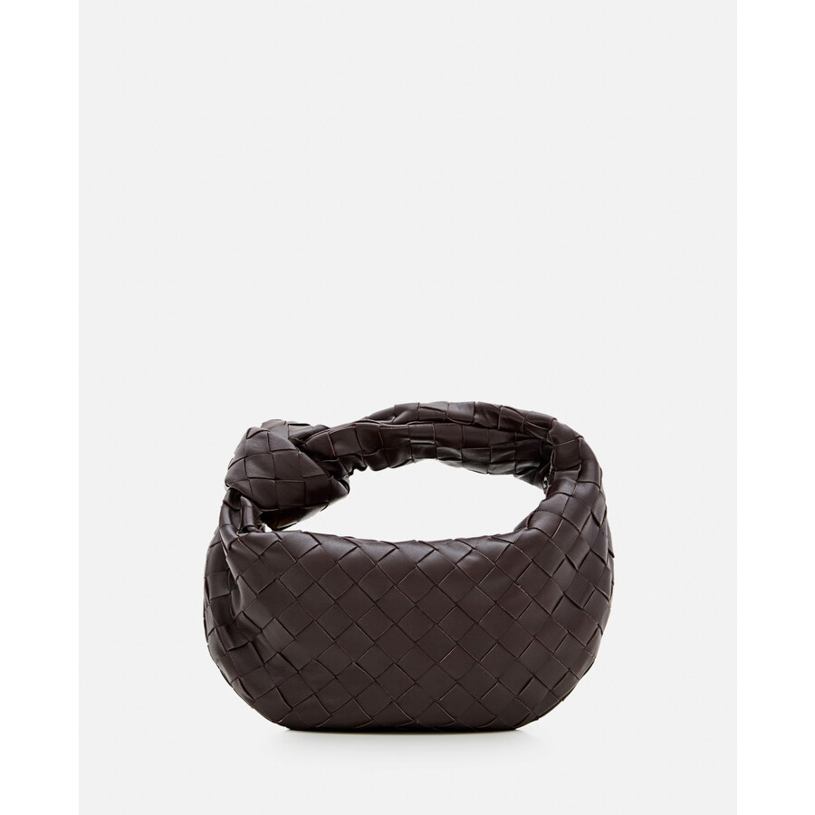 Bottega Veneta Mini Jodie Leather Handbag In Gold