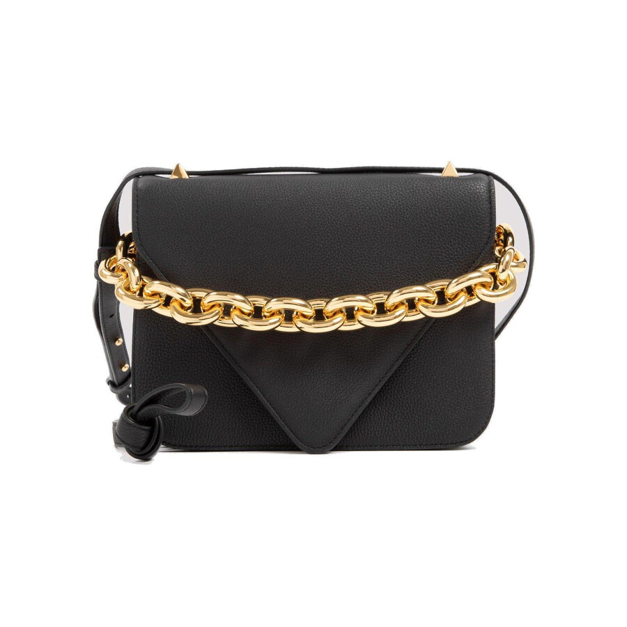 Bottega Veneta Mount Small Envelope Shoulder Bag In Black