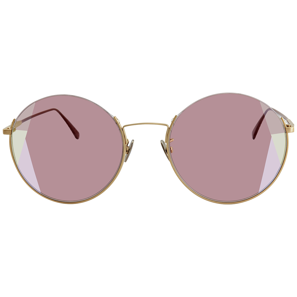 Bottega Veneta Pink Round Ladies Sunglasses Bv0246s 003 57