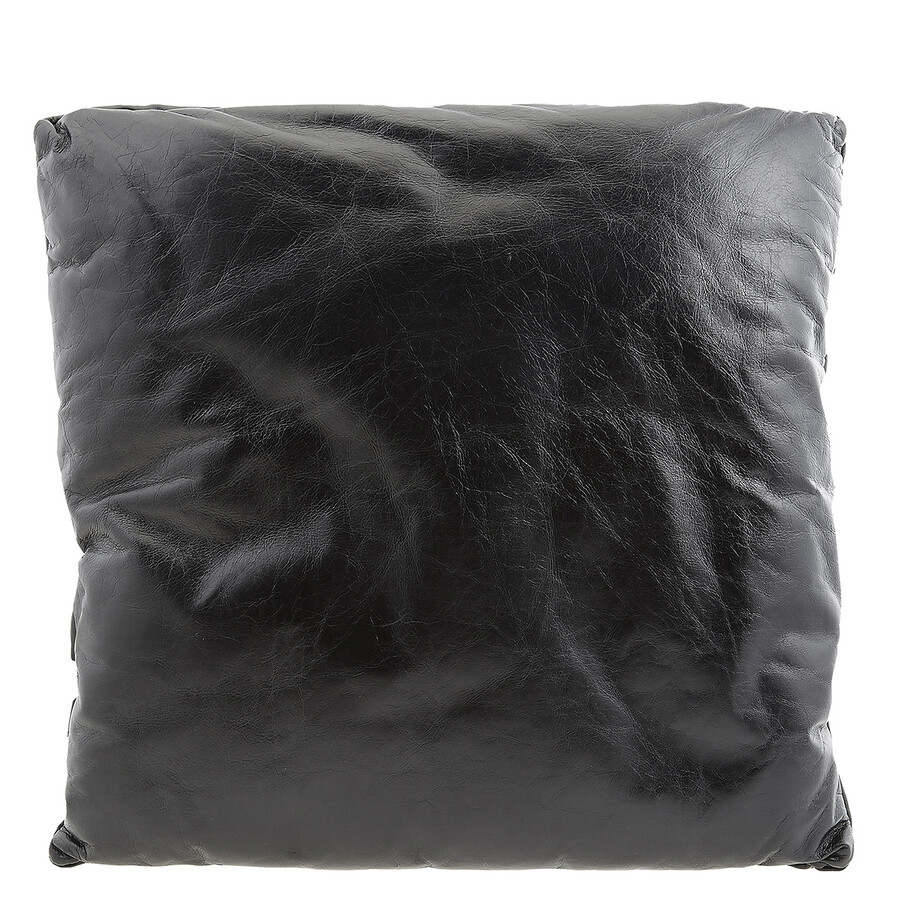 Bottega Veneta Puffy Leather Pillow Pouch In Gray