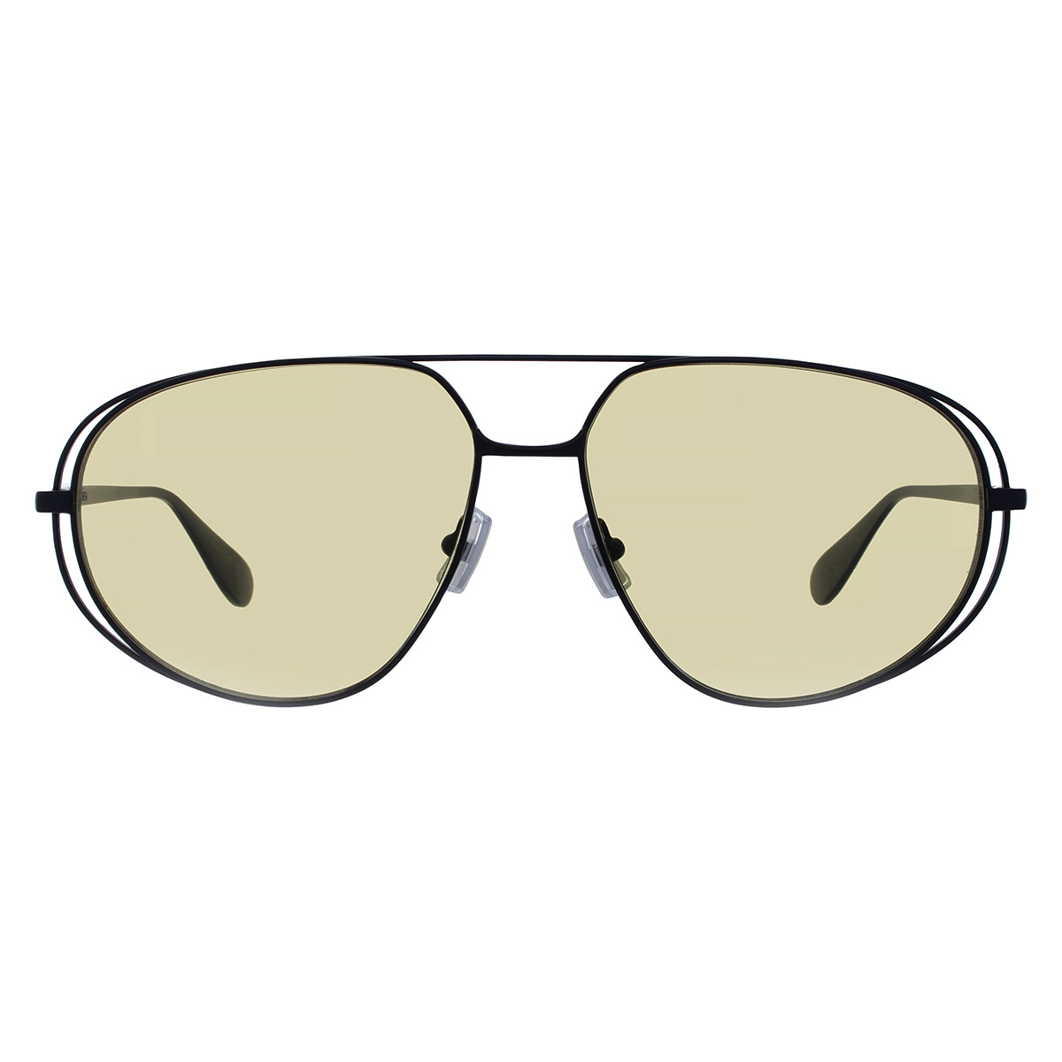 Bottega Veneta Yellow Pilot Unisex Sunglasses BV1344S 002 61