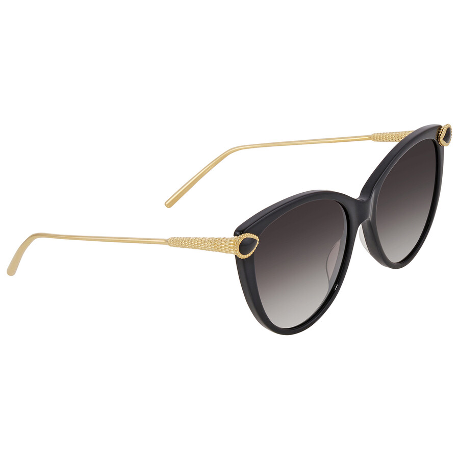 Boucheron Grey Cat Eye Ladies Sunglasses BC0081S001 55 889652202495