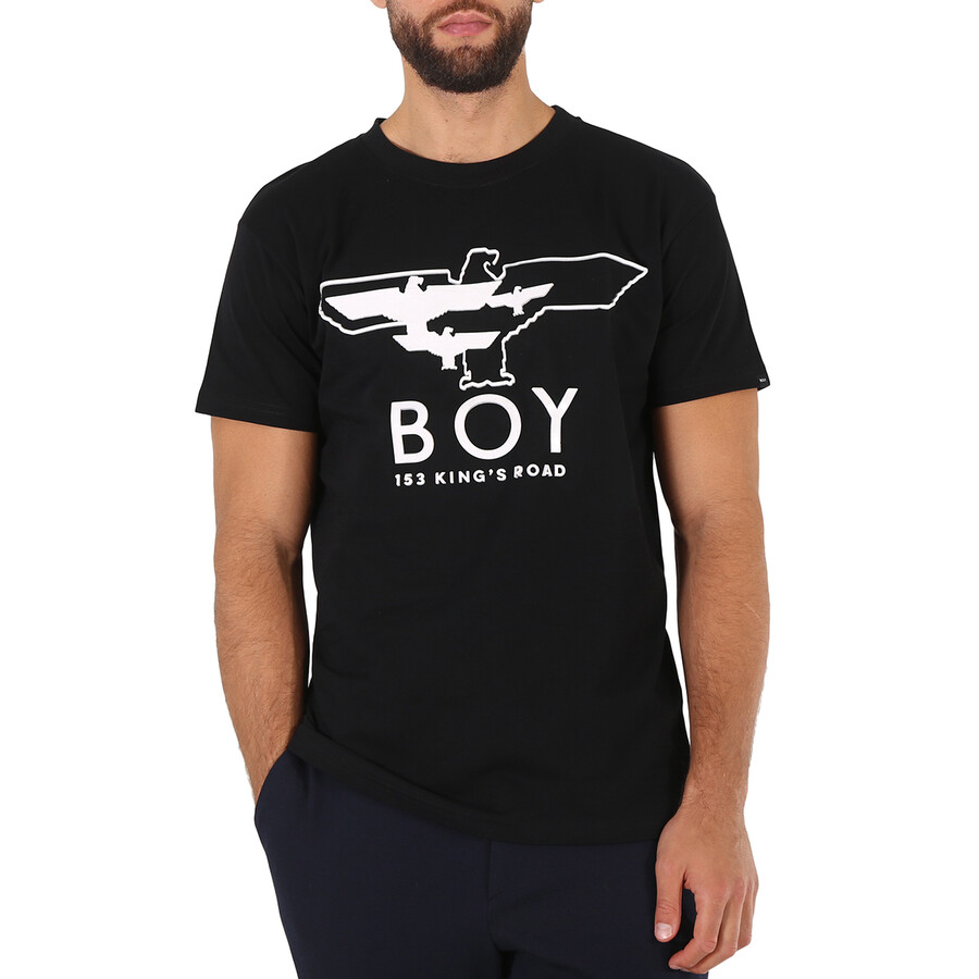 Boy London Black Cotton Boy Myriad Eagle Tshirt, Size XSmall BOY
