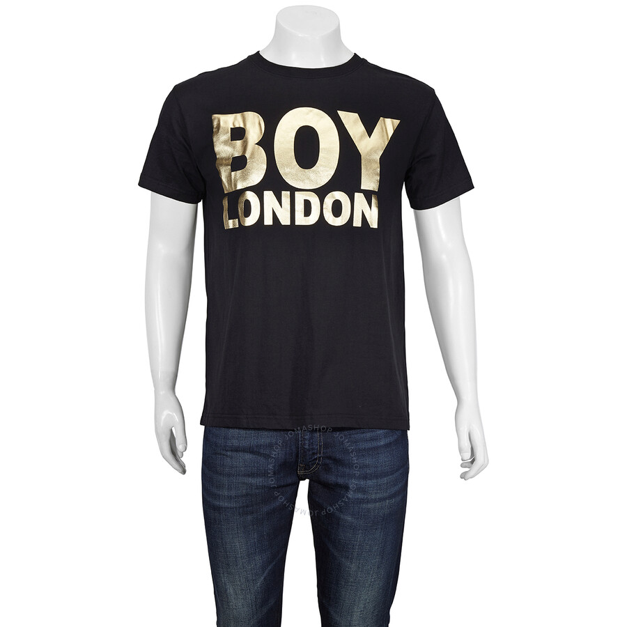 Boy London Black Logo Tee In Black/gold