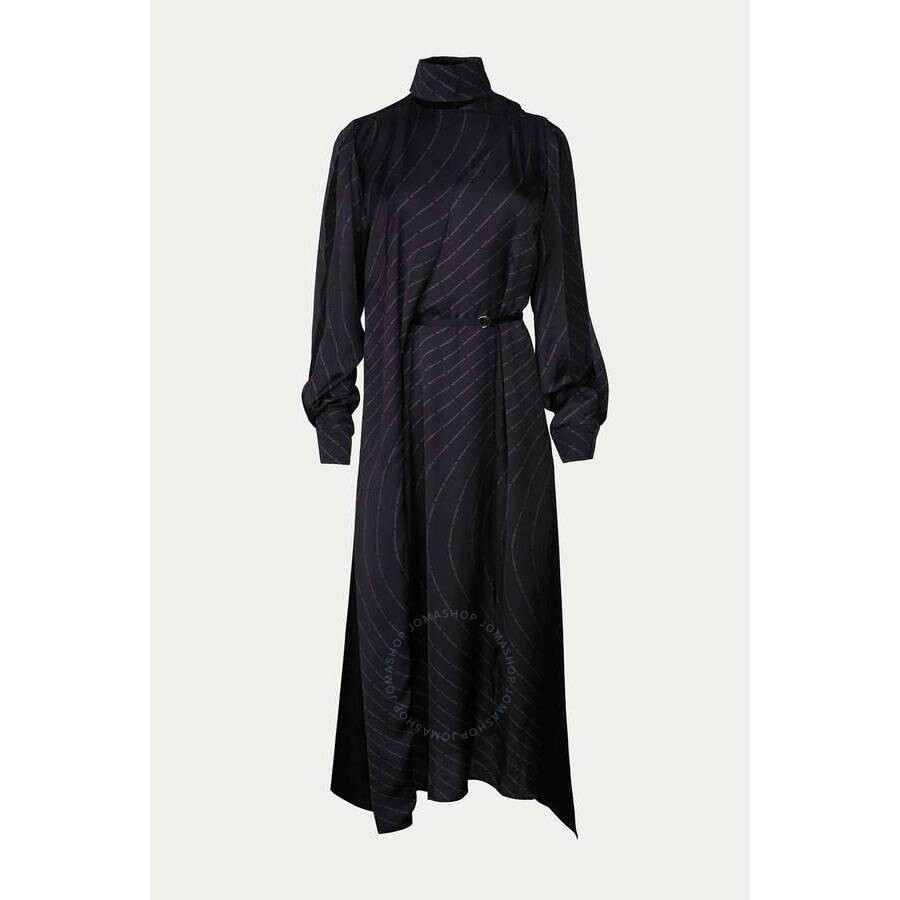 Boyarovskaya Ladies Spiral Dress Black In Black
