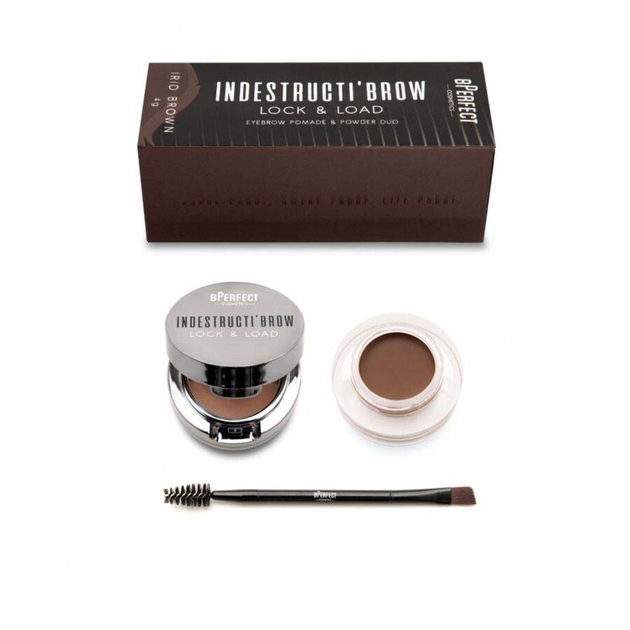 Bperfect Cosmetics Ladies Indestructi'brow Lock & Load Eyebrow Pomade & Powder Duo 4 oz Irid Brown M