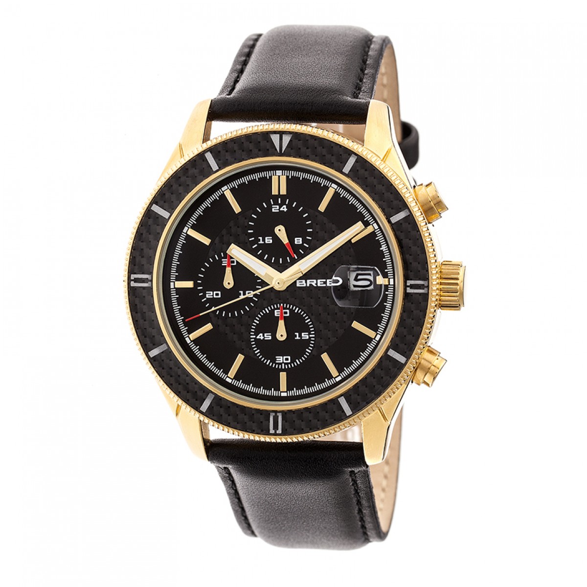 Breed Maverick Chronograph Black Dial Men's Watch 7506