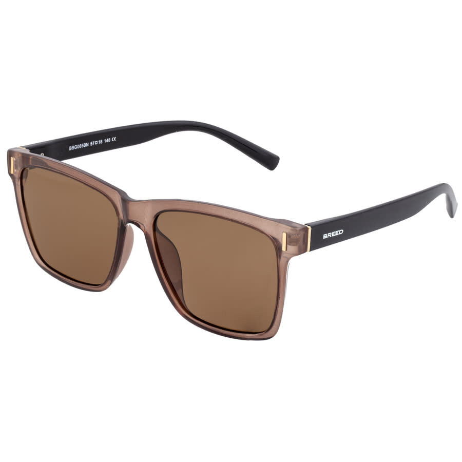 Breed Men's Brown Round Sunglasses Bsg065bn In Brown
