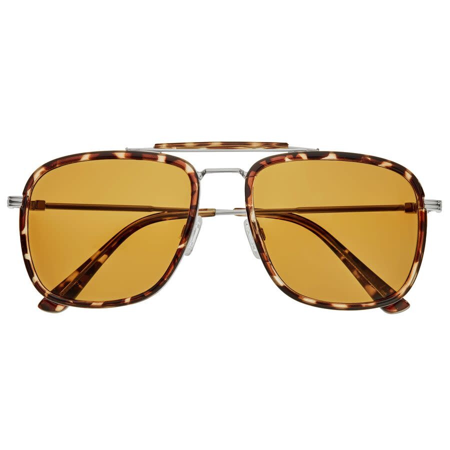 Shop Breed Men's Tortoise Pilot Sunglasses Bsg068c3 In Brown