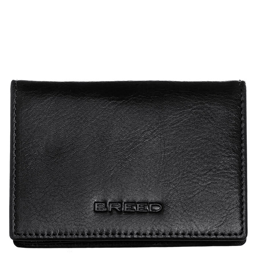 Breed Porter Bi Fold Wallet In Black