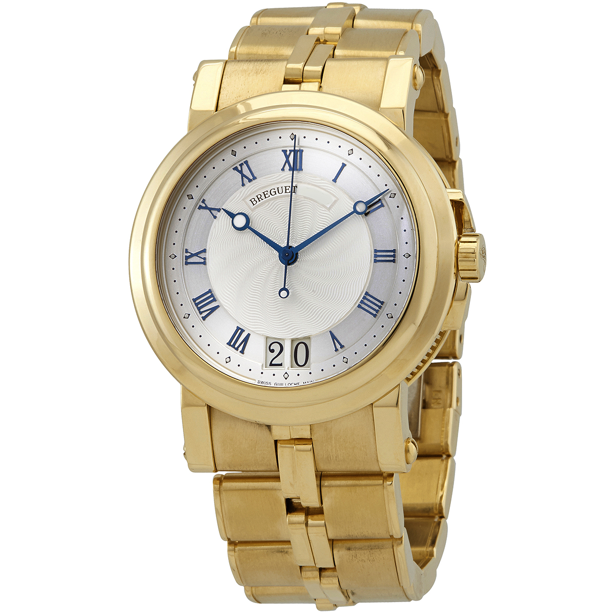 Breguet Marine Automatic Silver Dial 18kt Yellow Gold Men's Watch 5817BA12AV0