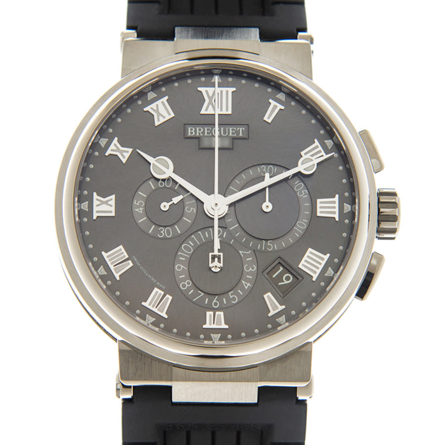 Breguet Marine Chronograph Automatic Grey Dial Men's Watch 5527TI/G2/5WV