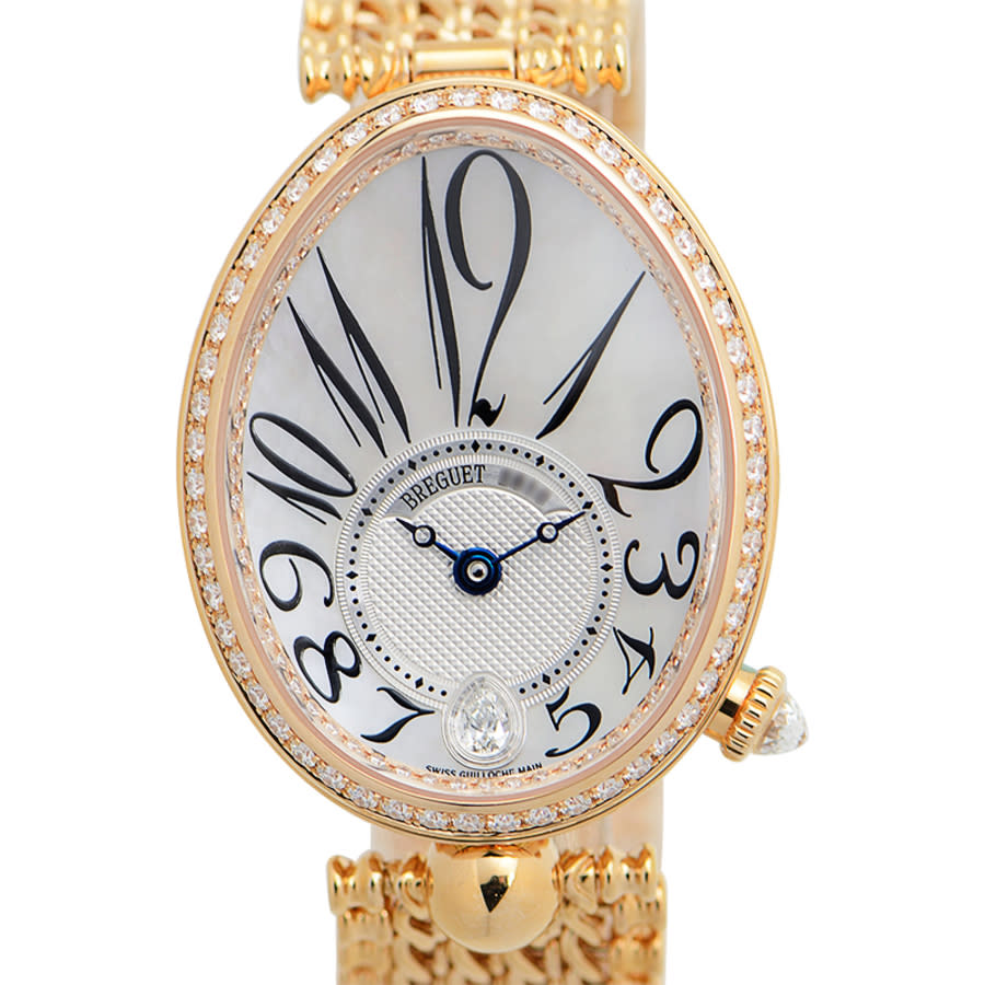 Breguet Reine de Naples Mother of Pearl 18kt Rose Gold Ladies Diamond Watch 8918BR58J20D000