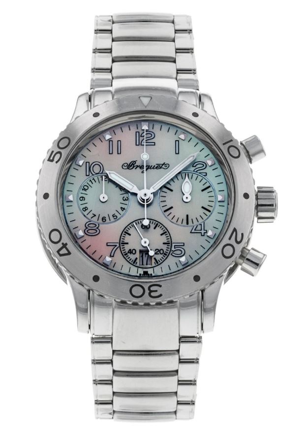 Breguet Type XX Transatlantique Mother of Pearl Dial Stainless