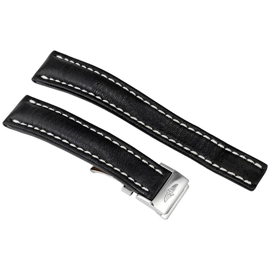 Breitling 18MM Black Leather Strap 415XA16D.1 842047110973 Watch