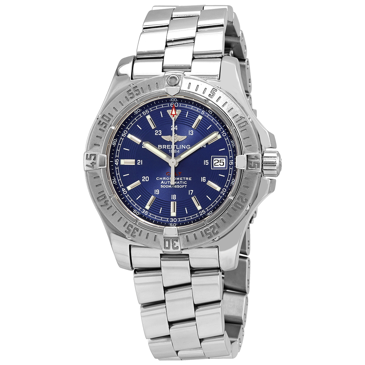 Breitling Aeromarine Colt Automatic Steel Blue Men's Watch A1738011-C676SS