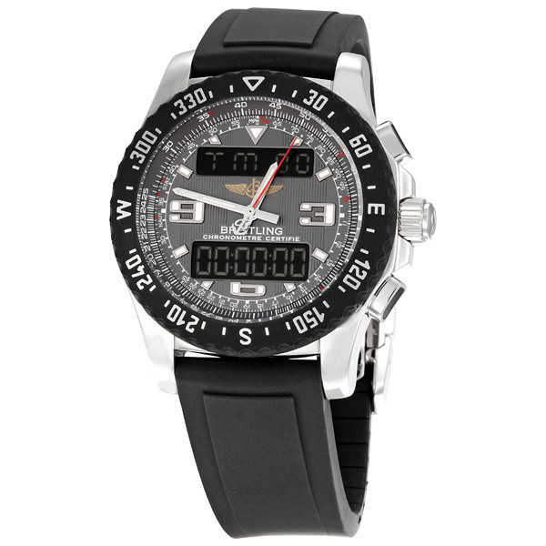 Breitling Airwolf Raven Grey Dial Chronograph Men's Watch A7836438-F539BKRD