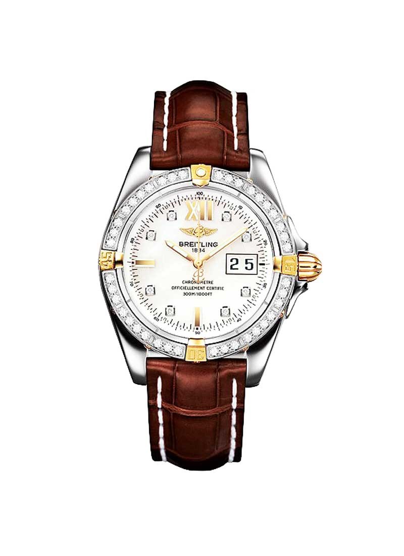 Automatic Diamond White Mother of Pearl Dial Watch