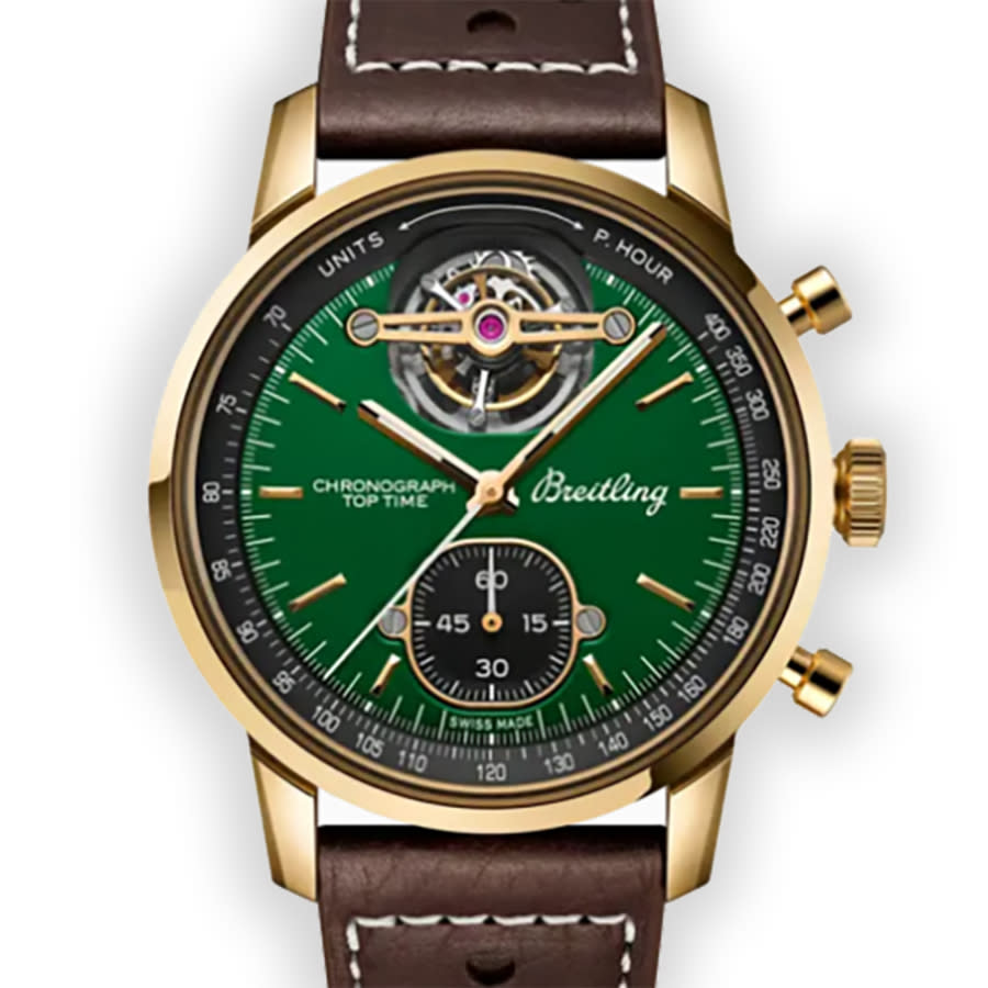 Breitling Automatic Green Dial Men's Watch NB21251A1L1X1