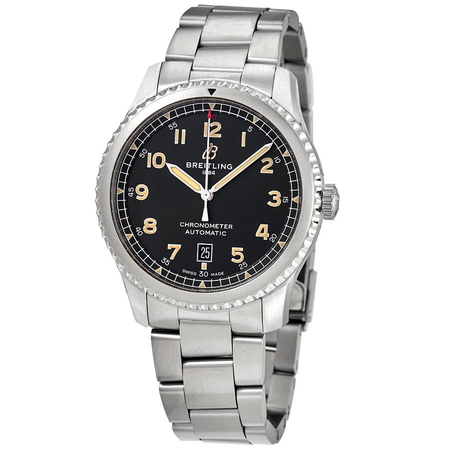 Breitling Avaitor 8 Automatic Chronometer Black Dial Men's Watch A17315101B1A1