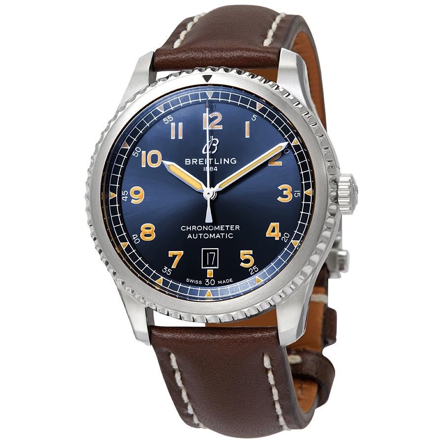 Breitling Avaitor 8 Automatic Chronometer Blue Dial Men's Watch A17315101C1X3
