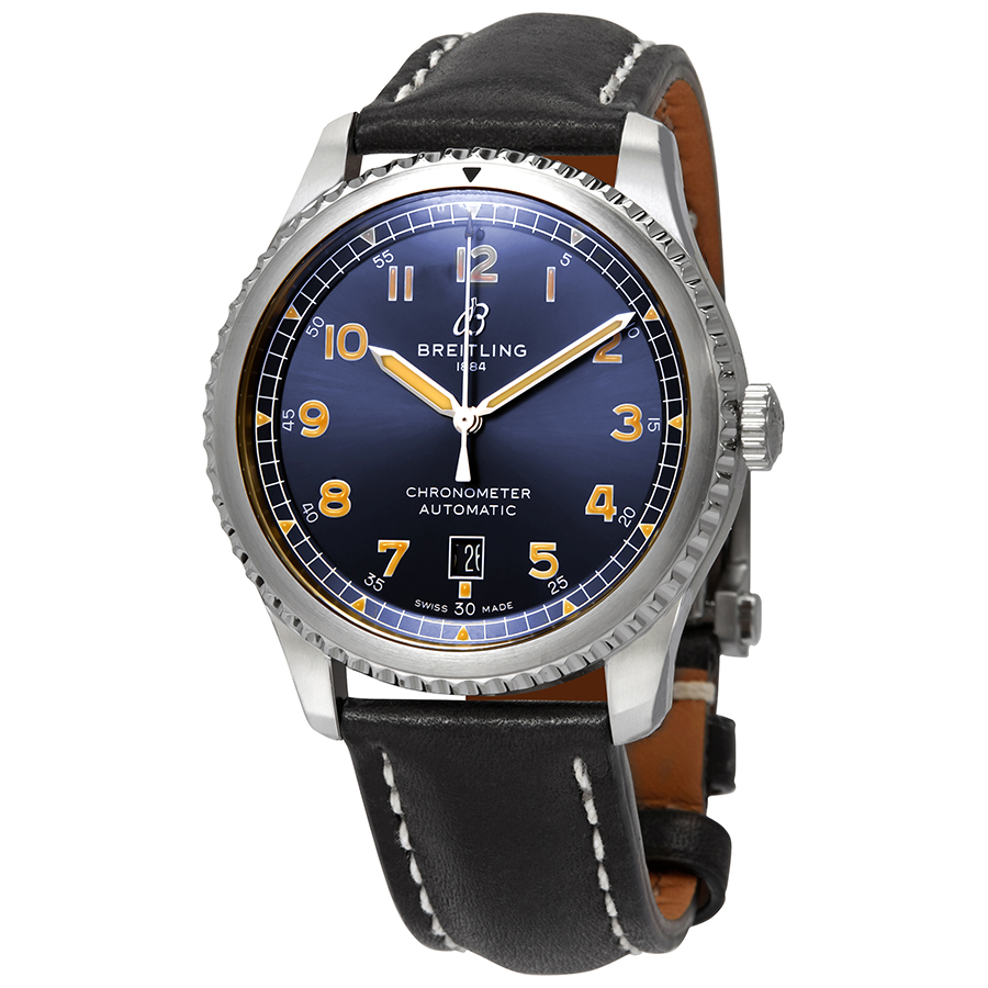 Breitling Avaitor 8 Automatic Chronometer Blue Dial Men's Watch A17315101C1X4