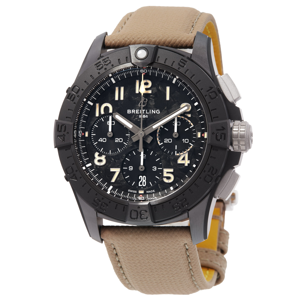Avenger 42 Chronograph Automatic Chronometer Black Dial Men's Watch