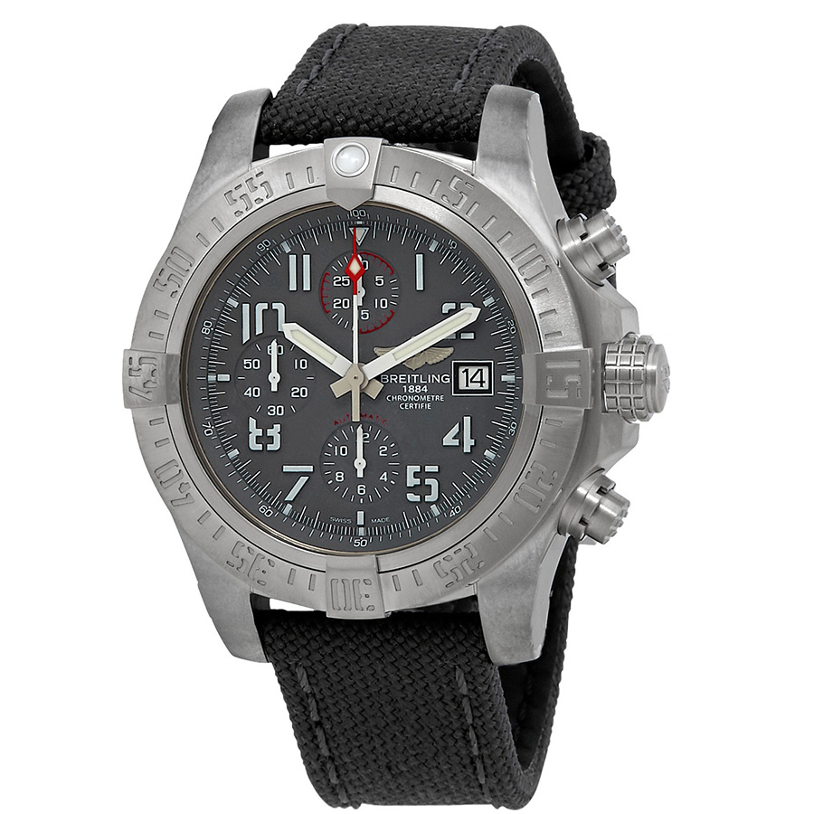 Breitling Avenger Bandit Grey Chronograph Dial Automatic Men's Fabric Watch E1338310/M536-109W