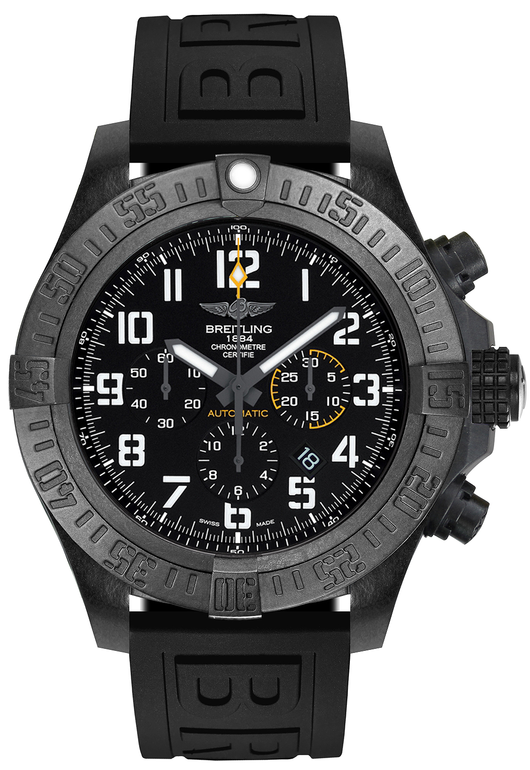 Breitling Avenger Chronograph Automatic Chronometer Black Dial Men's Watch XB0170E41B1S2