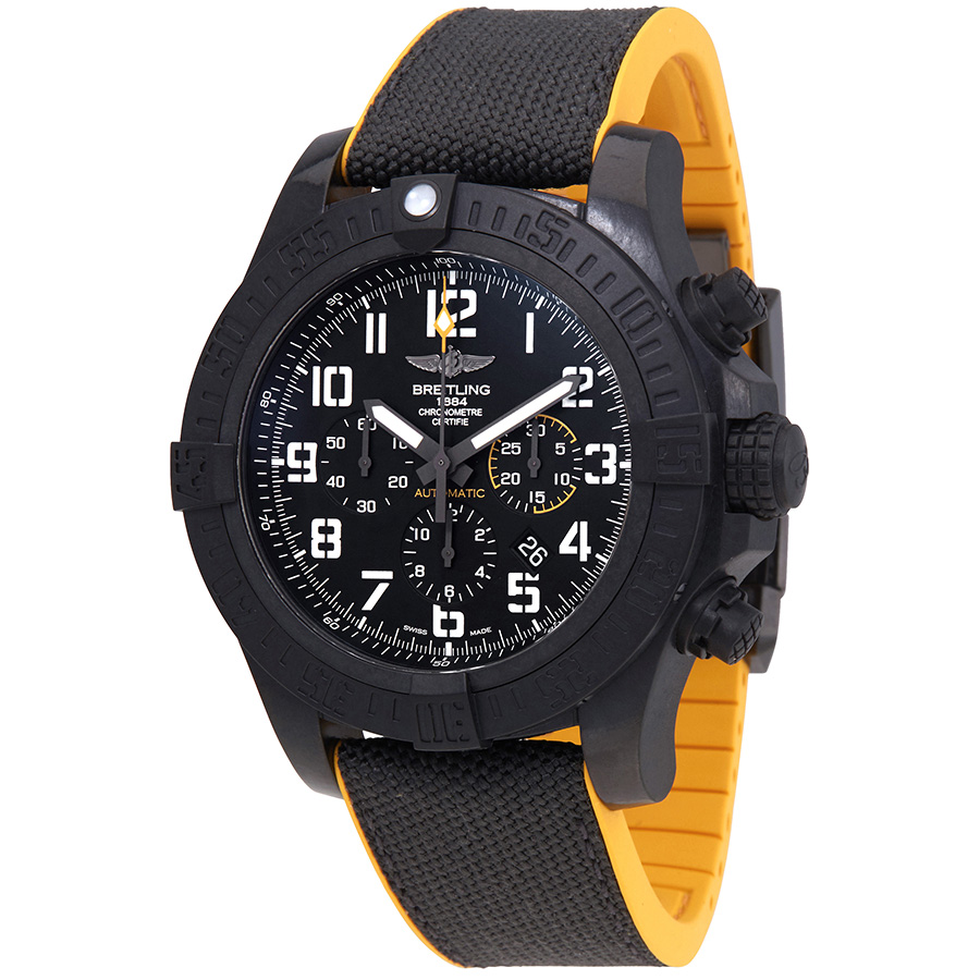 Breitling Avenger Hurricane Black Dial Chronograph Men's Watch XB0170E4-BF29BKRD